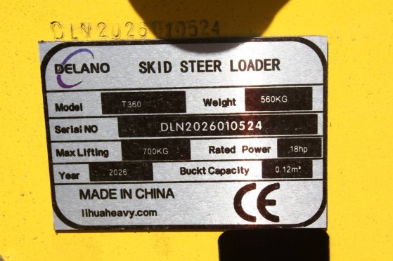 Delano T360 Petrol Skid Steer Loader 2026 Demo Delano T360 2026 2 image 3