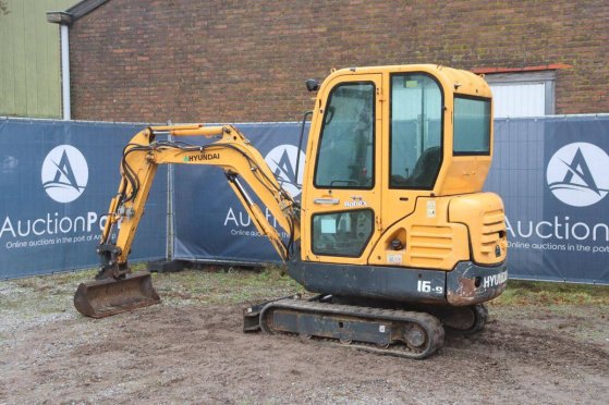 Mini excavator Hyundai Robex 16-9 Diesel 12kW 2016 Robex 16-9 2016 2 image 3