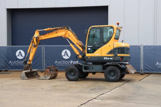 Wheel excavator Hyundai Robex 55W-9A Diesel 48.5kW 2021 Robex 55W-9A 2021 2 Crawler Excavators image 3