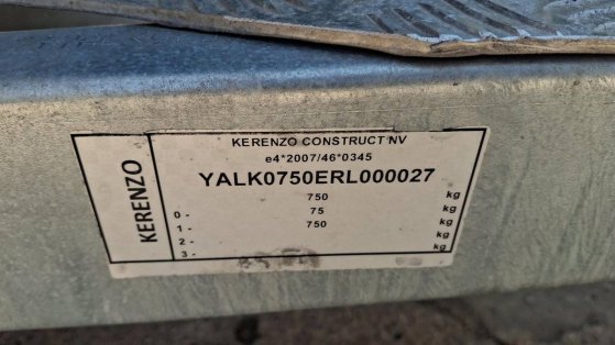 Enclosed Trailer Kerenzo 750kg 2.50x1.50x1.50m KERENZO 2 image 4