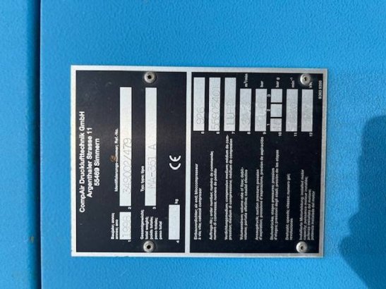 Compressor Compair MA-351 A Electric 10bar 1998 MA-351 A 1998 2 Compressors image 5