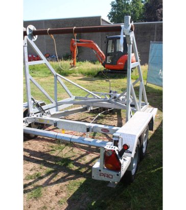 Cable reel trolley Ta-No 3500kg ta-no 2 Flatbed open trailers image 5
