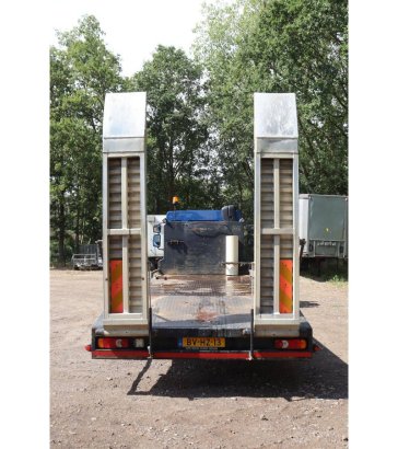 Machine transporter DAF FA LF45G12 Diesel 159hp 2008 FA LF45G12 2008 2 Flatbed open trailers image 5