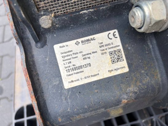 Vibratory Plate Bomag BPR 60/65D Diesel 6.7kW 2019 BPR 60/65 D 2019 2 image 5