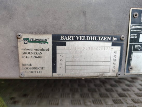 Semi-Low Loader Veldhuizen P31-5A 10000kg 2002 VELDHUIZEN P31-5A 2002 2 image 5