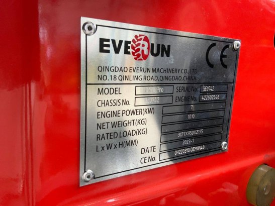 Mini excavator Everun ERE10Pro Diesel 9.5hp 2025 Everun ERE10Pro 2025 2 image 6