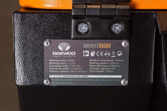 Sweeper Daewoo Das80 Electric 700W 2025 New Daewoo Das80 Zit 2025 1 image 6