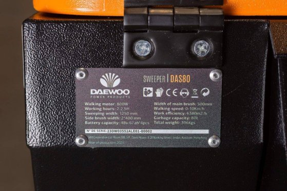 Sweeper Daewoo Das80 Electric 700W 2025 New Daewoo Das80 Zit 2025 1 image 6