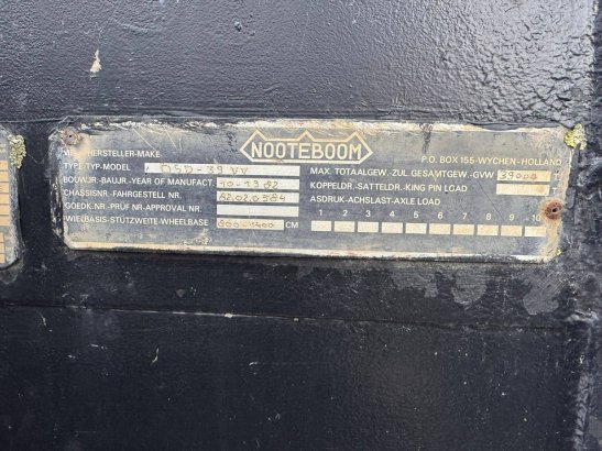 Semi-Low Loader Nooteboom OSD-39-VV 39000kg 1982 Nooteboom OSD-39-VV 1982 2 Lowloader semi-trailers image 7