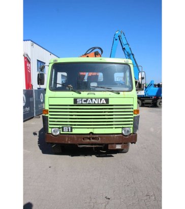 Crane truck Scania LB81 S54 Diesel 205hp 1980 LB81 S54 1980 2 Crane trucks image 7