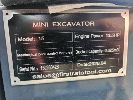 Captok CK15 Petrol Mini Excavator 2026 New Captok CK15 2026 1 image 7
