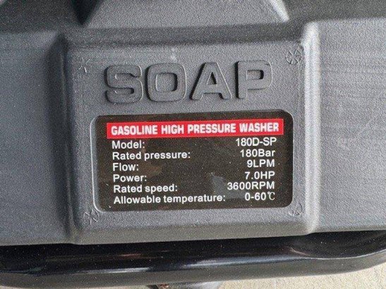 High-pressure cleaner SOAP BS180D-SP Petrol 7hp 2024 New in box BS180D-SP 1 image 7