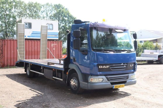 Machine transporter DAF FA LF45G12 Diesel 159hp 2008 FA LF45G12 2008 2 Flatbed open trailers image 7