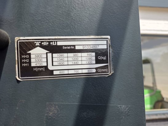Reach truck Jungheinrich Electric 1600kg 5.9m 2 image 7