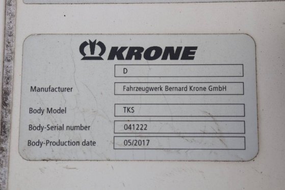 Reefer Semi-trailer Krone SD 39000kg 2017 9357 2017 2 Refrigerated semi trailers image 21