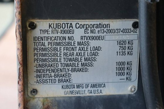Gator Kubota RTV-X900 Diesel 2016 RTV-X900 2016 2 image 8
