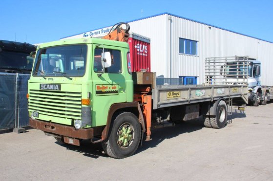 Crane truck Scania LB81 S54 Diesel 205hp 1980 LB81 S54 1980 2 Crane trucks image 8