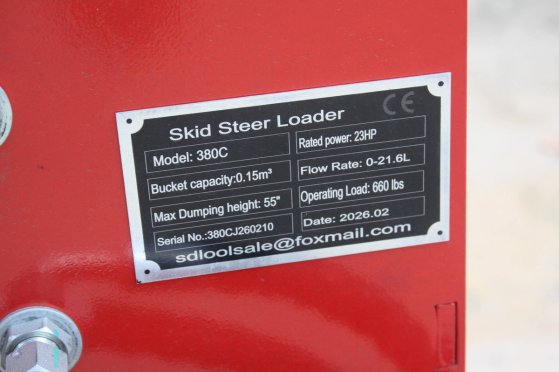 Skid steer loader SL380 Petrol 23hp 2026 SL380 2026 2 image 8