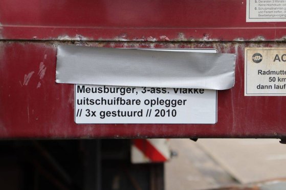Flatbed Semi-trailer Meusburger MPS-3 38.5t 2010 MEUSBURGER MPS-3 2010 2 image 8