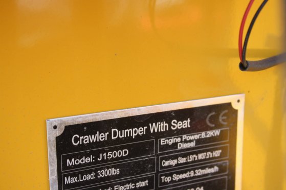 Tracked dumper J1500D Diesel 2026 J1500D 2026 2 Tracked Dumpers image 8