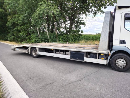 Machine transporter DAF FA LF45G12 Diesel 220hp 2007 FA LF45G12 2007 2 Flatbed open trailers image 8