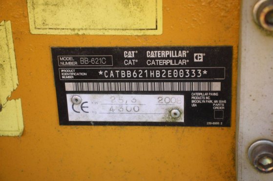 Asphalt machine Caterpillar BB-621C 25.3kW 2008 BB-621C 2008 2 image 9
