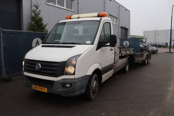 Car Transporter Truck Volkswagen Crafter Diesel 163hp 2015 VELDHUIZEN DO 2008 2 Flatbed open trailers image 9