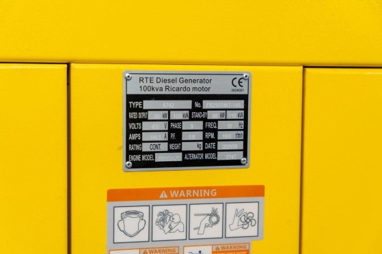 Generator RTE 6742 Diesel 100kVA 2026 New RTE 6742 2026 1 Generators image 24
