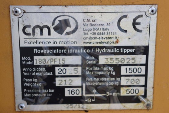 Fork board CM 180/PF15 1500kg 2025 New 180/PF15 2025 1 image 24