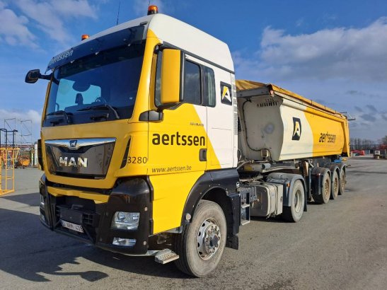Stas S300CX ALU + MAN TGX18.470 Hydrodrive Stas S300CX ALU + MAN TGX18.470 Hydrodrive 2014 2 Dump trailers image 15