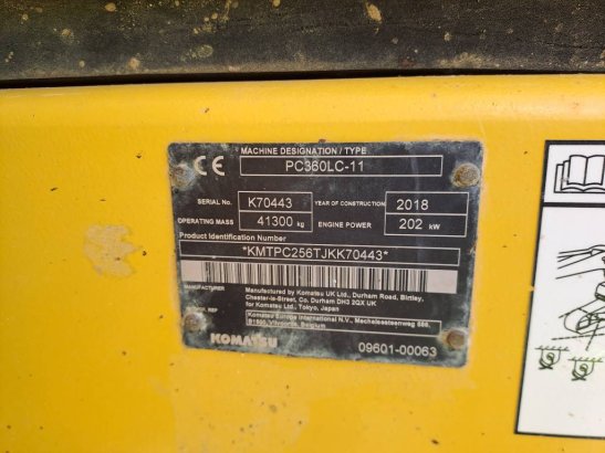 Komatsu PC 360 LC-11(17m Longreach + Full Topcon 3D GPS) PC 360 LC-11(17m Longreach + Full Topcon 3D GPS) 2018 2 Crawler E...
