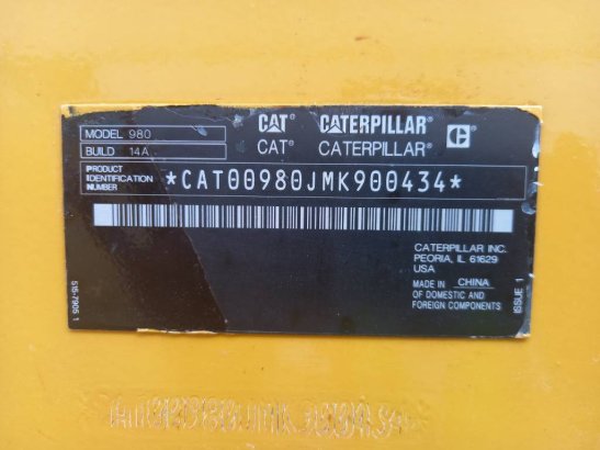 CAT 980 (Abu Dhabi) 257 2022 2 Wheel Loaders image 14
