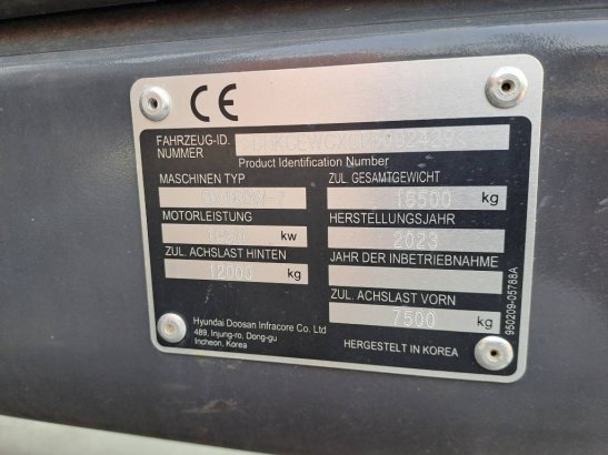 Doosan DX160W-7 Doosan DX160W-7 2023 2 Wheeled Excavators image 12