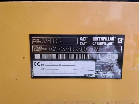 CAT 335 F L CR 43 2016 2 Crawler Excavators image 12
