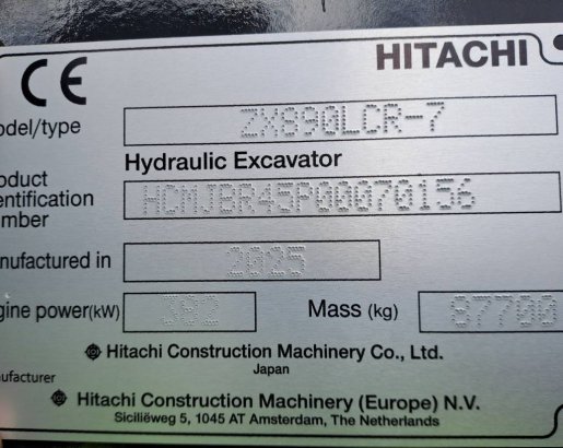 Hitachi ZX890LCR-7 ZX890LCR-7 2025 1 Crawler Excavators image 12