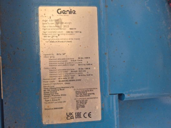 Genie GS 1930 GS 1930 2022 2 Scissor Lifts image 7