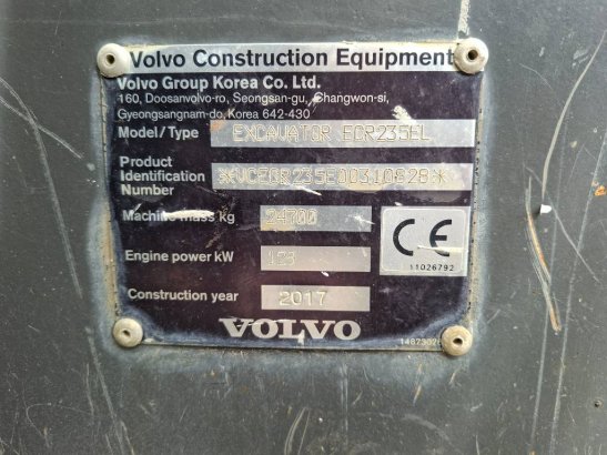 Volvo ECR235EL (+3 Buckets) ECR235EL (+3 Buckets) 2017 2 image 7