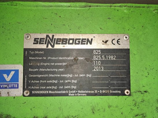 Sennebogen 825D R K12 ULM (full electric) Sennebogen 825D R K12 ULM (full electric) 2013 2 Crawler Excavators image 8