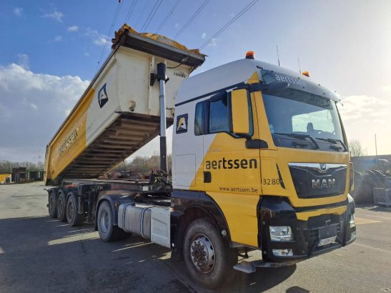 Stas S300CX ALU + MAN TGX18.470 Hydrodrive Stas S300CX ALU + MAN TGX18.470 Hydrodrive 2014 2 Dump trailers image 8