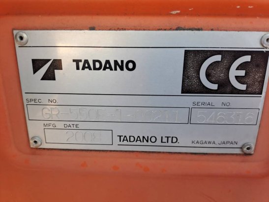 Tadano GR550EX (+ JIB 17m) GR550EX (+ JIB 17m) 2008 2 Mobile Cranes image 22