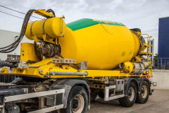 DE BUF BETON MIXER/MALAXEUR/MISCHER 10 M3 /GESTUURD/GELENKT/STEERING/DIR.
