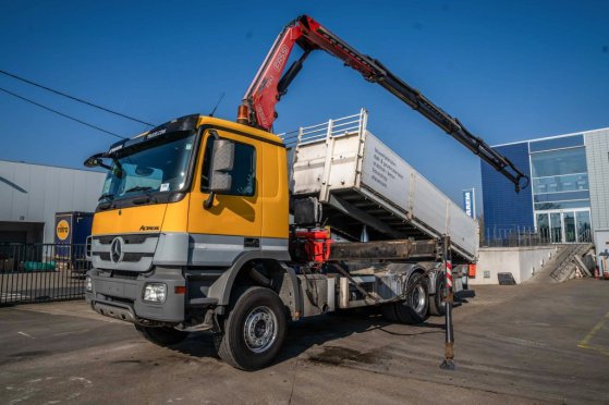 MERCEDES ACTROS 3344 K-MP3+FASSI F245 Mercedes-Benz ACTROS 3344 K-MP3+FASSI F245 2012 2 Tipper trucks image 61