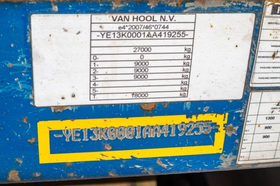 VANHOOL CONTAINER AANHANGER Van Hool CONTAINER AANHANGER 2014 2 image 43