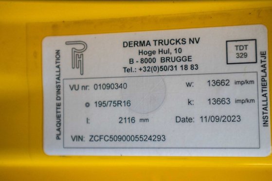 IVECO DAILY 50C13 DAILY 50C13 2004 2 Open box vans image 11