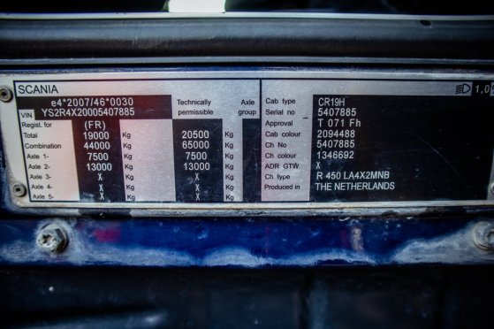 SCANIA R450+INTARDER+KIPHYDR+65T+FULL OPTION R450+INTARDER+KIPHYDR+65T+FULL OPTION 2015 2 Tractor Units image 11