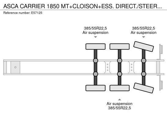 ASCA CARRIER 1850 MT+CLOISON+ESS. DIRECT./STEERING/GELENKT ASCA CARRIER 1850 MT+CLOISON+ESS. DIRECT./STEERING/GELENKT 2011...