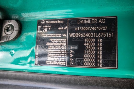 MERCEDES ACTROS 1845 LS+E5 Mercedes-Benz ACTROS 1845 LS+E5 2012 2 Tractor Units image 47