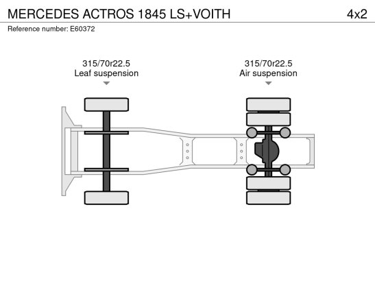 MERCEDES ACTROS 1845 LS+VOITH Mercedes-Benz ACTROS 1845 LS+VOITH 2016 2 Tractor Units image 14