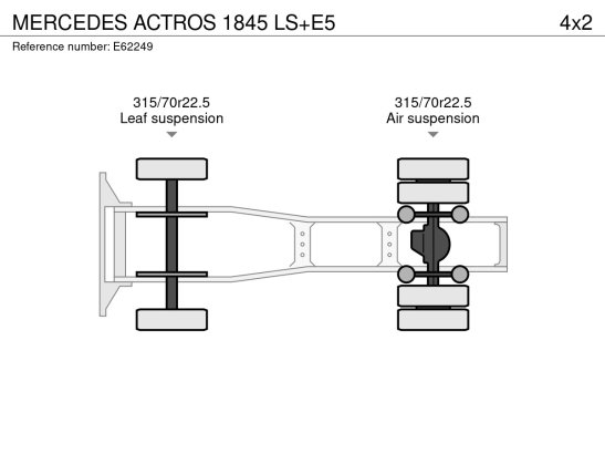 MERCEDES ACTROS 1845 LS+E5 Mercedes-Benz ACTROS 1845 LS+E5 2012 2 Tractor Units image 48