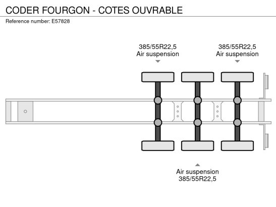 CODER FOURGON - COTES OUVRABLE Coder FOURGON - COTES OUVRABLE 2008 2 Box semi-trailers image 84